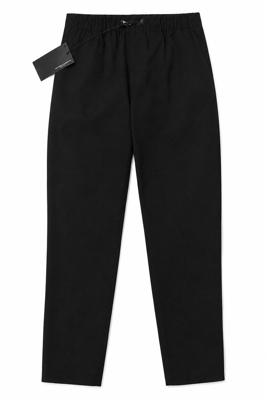 ZINGA Noah Black Lamb Suede Leather Pants Women EU 42 Pull On NWT Elastic